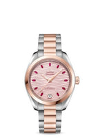 Omega Seamaster Aqua Terra 150M Master Chronometer 34 Stainless Steel / Sedna Gold / Diamond / Pink - Ruby / Alligator (220.20.34.20.60.001)