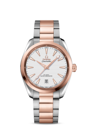 Omega - 220.20.38.20.02.001  Seamaster Aqua Terra 150M Master Chronometer 38 Stainless Steel / Sedna Gold / Silver / Bracelet