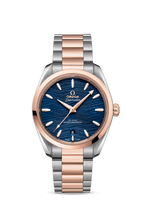 Omega Seamaster Aqua Terra 150M Master Chronometer 34 Stainless Steel / Sedna Gold / Grey-Waves / Alligator (220.20.38.20.03.001)