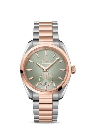 Omega - 220.20.38.20.10.001  Seamaster Aqua Terra 150M Master Chronometer Small Seconds 38 Stainless Steel / Sedna Gold / Green / Bracelet