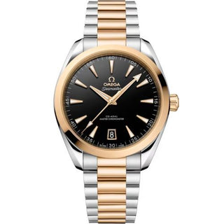 Omega - 220.20.41.21.01.001  Seamaster Aqua Terra 150M Master Chronometer 41 Stainless Steel - Moonshine Gold / Black / Bracelet