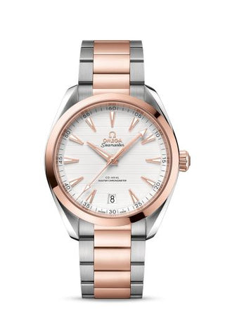 Omega - 220.20.41.21.02.001  Seamaster Aqua Terra 150M Master Chronometer 41 Stainless Steel / Sedna Gold / Silver / Bracelet