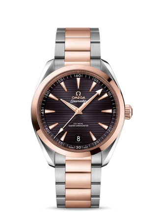 Omega - 220.20.41.21.06.001  Seamaster Aqua Terra 150M Master Chronometer 41 Stainless Steel / Sedna Gold / Grey / Bracelet