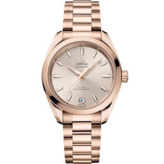 Omega - 220.50.34.20.09.001  Seamaster Aqua Terra 150M Shades Master Chronometer 34 Sedna Gold / Rose / Bracelet