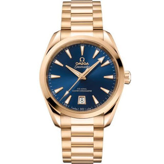 Omega - 220.50.38.20.03.001  Seamaster Aqua Terra 150M Shades Master Chronometer 38 Moonshine Gold / Blue / Bracelet