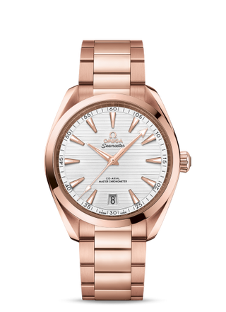 Omega - 220.50.41.21.02.001  Seamaster Aqua Terra 150M Master Chronometer 41 Sedna Gold / Silver / Bracelet