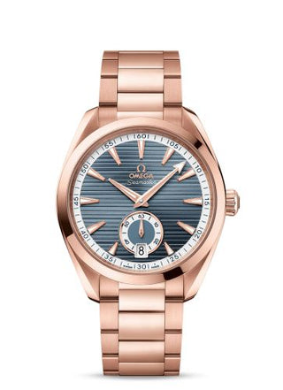 Omega - 220.50.41.21.03.001  Seamaster Aqua Terra 150M Master Chronometer Small Seconds 41 Sedna Gold / Blue / Bracelet