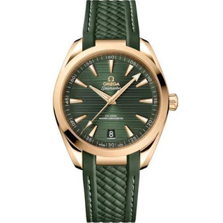 Omega - 220.52.41.21.10.001  Seamaster Aqua Terra 150M Master Chronometer 41 Moonshine Gold / Green / Rubber