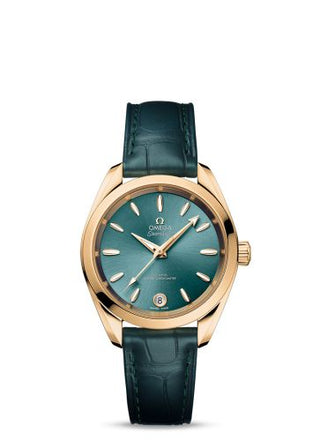 Omega - 220.53.34.20.10.001  Seamaster Aqua Terra 150M Master Chronometer 34 Moonshine Gold / Grey