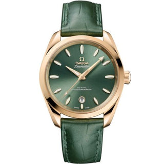 Omega - 220.53.38.20.10.001  Seamaster Aqua Terra 150M Shades Master Chronometer 38 Moonshine Gold / Green