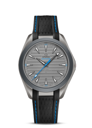 Omega - 220.92.41.21.06.002  Seamaster Aqua Terra 150M Master Chronometer 41 Ultra Light Titanium / Grey - Blue / Rubber