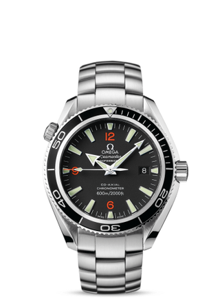 Omega - 2201.51.00  Seamaster Planet Ocean 600M Co-Axial 42 Stainless Steel / Orange Numerals / Bracelet