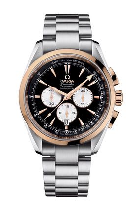 Omega - 221.20.42.40.01.002  Seamaster Aqua Terra 150M Automatic 42.2 Chronograph Stainless Steel / Red Gold / Panda / Bracelet