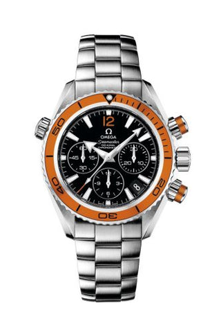 Omega - 222.30.38.50.01.002  Seamaster Planet Ocean 600M Co-Axial 37.5 Chronograph Stainless Steel / Orange / Bracelet