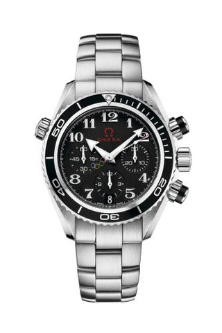 Omega - 222.30.38.50.01.003  Seamaster Planet Ocean 600M Co-Axial 37.5 Chronograph Stainless Steel / Black / Bracelet / Olympic Timeless