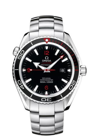 Omega - 222.30.46.20.01.002  Seamaster Planet Ocean 600M Co-Axial 45.5 Stainless Steel / Black / Bracelet / Product Red