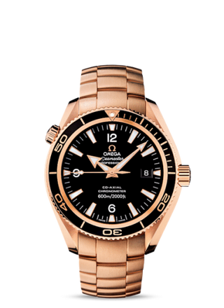 Omega - 222.60.42.20.01.001  Seamaster Planet Ocean 600M Co-Axial 42 Red Gold / Black / Bracelet