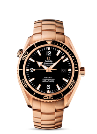 Omega - 222.60.46.20.01.001  Seamaster Planet Ocean 600M Co-Axial 45.5 Red Gold / Black / Bracelet