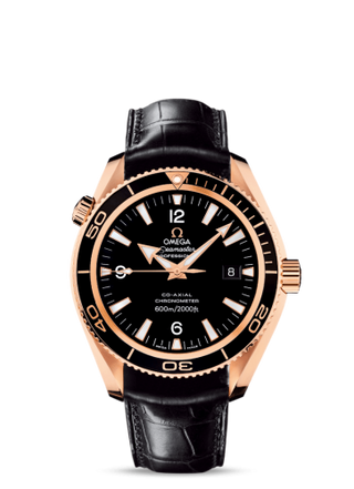 Omega - 222.63.42.20.01.001  Seamaster Planet Ocean 600M Co-Axial 42 Red Gold / Black / Alligator