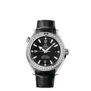 Omega - 222.18.42.20.01.001  Seamaster Planet Ocean 600M Co-Axial 42 Stainless Steel / Diamond / Black / Alligator