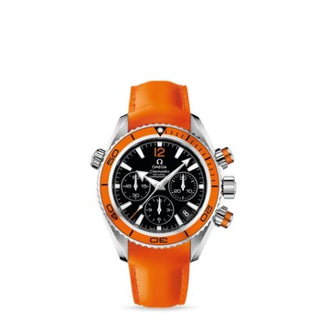 Omega - 222.32.38.50.01.003  Seamaster Planet Ocean 600M Co-Axial 37.5 Chronograph Stainless Steel / Orange / Rubber