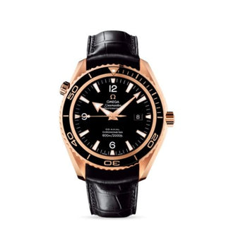 Omega - 222.63.46.20.01.001  Seamaster Planet Ocean 600M Co-Axial 45.5 Red Gold / Black / Alligator