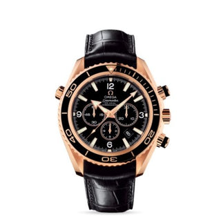 Omega - 222.63.46.50.01.001  Seamaster Planet Ocean 600M Co-Axial 45.5 Chronograph Red Gold / Black / Alligator