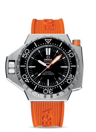 Omega - 224.32.55.21.01.002  Seamaster PloProf Co-Axial Stainless Steel / Black / Orange