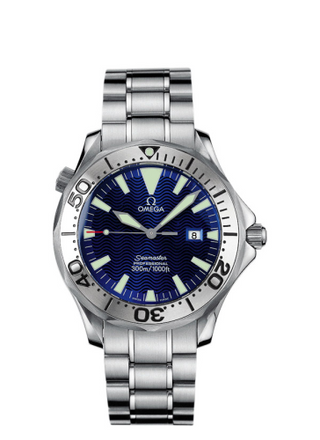 Omega - 2265.80.00  Seamaster Diver 300M Quartz 41 Stainless Steel / Electric Blue / Bracelet