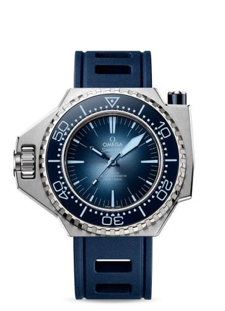 Omega - 227.32.55.21.03.001  Seamaster PloProf Co-Axial Master Chronometer O-mega Steel / Summer Blue