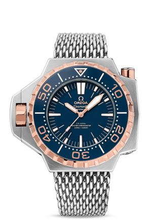 Omega - 227.60.55.21.03.001  Seamaster PloProf Co-Axial Master Chronometer Titanium / Sedna Gold / Blue