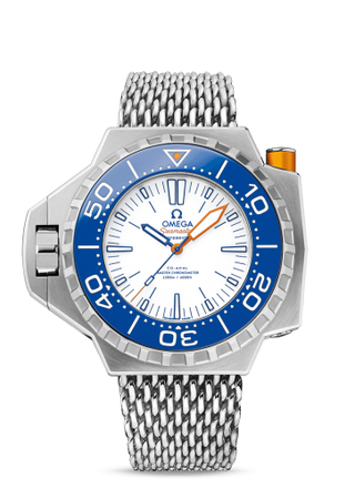 Omega - 227.90.55.21.04.001  Seamaster PloProf Co-Axial Master Chronometer Titanium / White / Blue