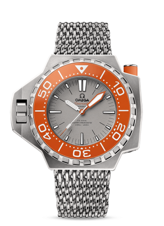 Omega - 227.90.55.21.99.002  Seamaster PloProf Co-Axial Master Chronometer Grey / Orange