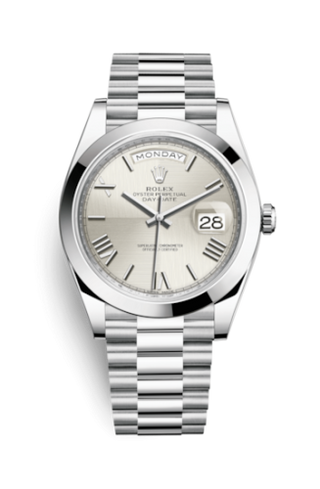 Rolex - 228206-0014  Day-Date 40 Platinum / Silver Quadrant