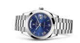 Rolex - 228206-0015  Day-Date 40 Platinum / Blue - Roman