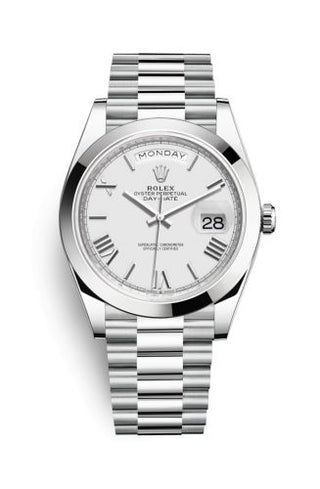 Rolex - 228206-0028  Day-Date 40 Platinum / White - Roman