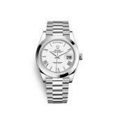 Rolex - 228206-0028  Day-Date 40 Platinum / White - Roman