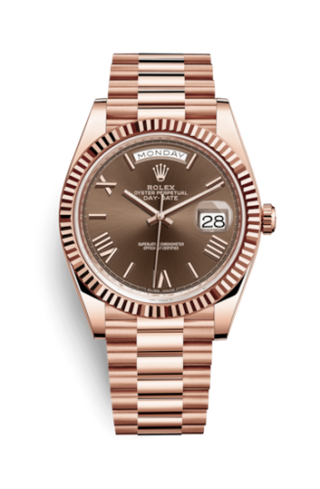 Rolex - 228235-0002  Day-Date 40 Everose / Chocolate - Roman