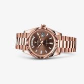 Rolex - 228235-0003  Day-Date 40 Everose / Chocolate - Baguette