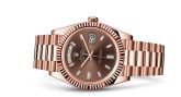 Rolex - 228235-0003  Day-Date 40 Everose / Chocolate - Baguette