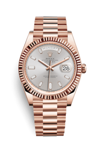 Rolex - 228235-0004  Day-Date 40 Everose / Sundust - Baguette