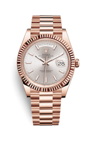 Rolex - 228235-0005  Day-Date 40 Everose / Sundust Tuxedo