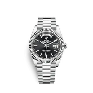 Rolex - 228236-0003  Day-Date 40 Platinum - Fluted / Black