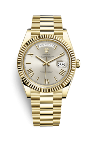 Rolex - 228238-0002  Day-Date 40 Yellow Gold / Silver - Roman