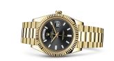 Rolex - 228238-0004  Day-Date 40 Yellow Gold / Black - Baguette