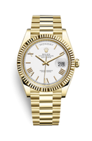 Rolex Day-Date 40 Everose / Olive - Roman (228238-0042)