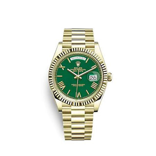 Rolex - 228238-0061  Day-Date 40 Yellow Gold / Green - Roman