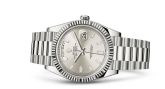 Rolex - 228239-0003  Day-Date 40 White Gold / Silver - Baguette