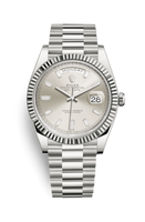 Rolex Day-Date 40 Platinum / Blue - Roman (228239-0003)