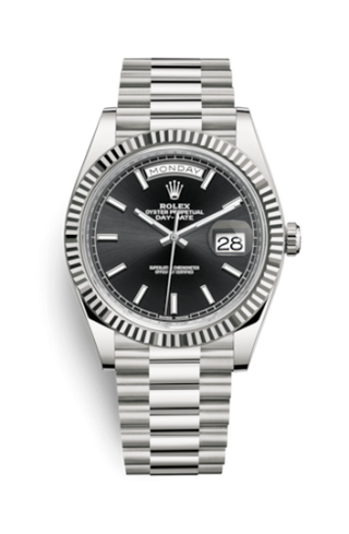 Rolex - 228239-0004  Day-Date 40 White Gold / Black